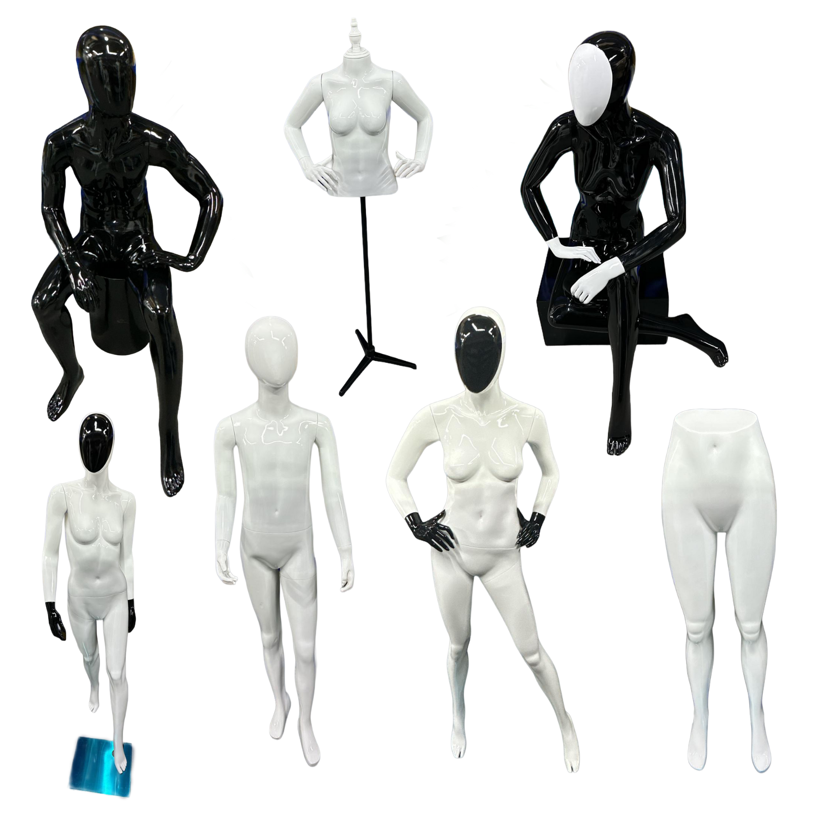 Glass showcase with premium lighting