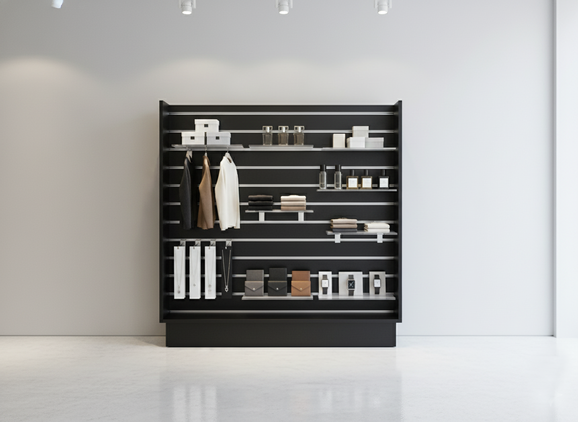 Slatwall isle open Display Slatwall isle open Display