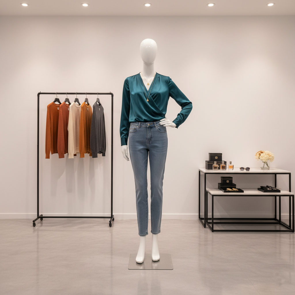 Women Glossy White Modelling Pose Mannequien Women Glossy White Modelling Pose Mannequien