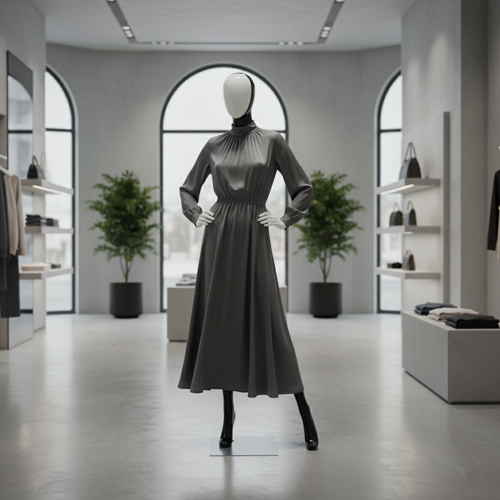 Women Glossy BlackWhite Modelling Pose Mannequien Women Glossy BlackWhite Modelling Pose Mannequien