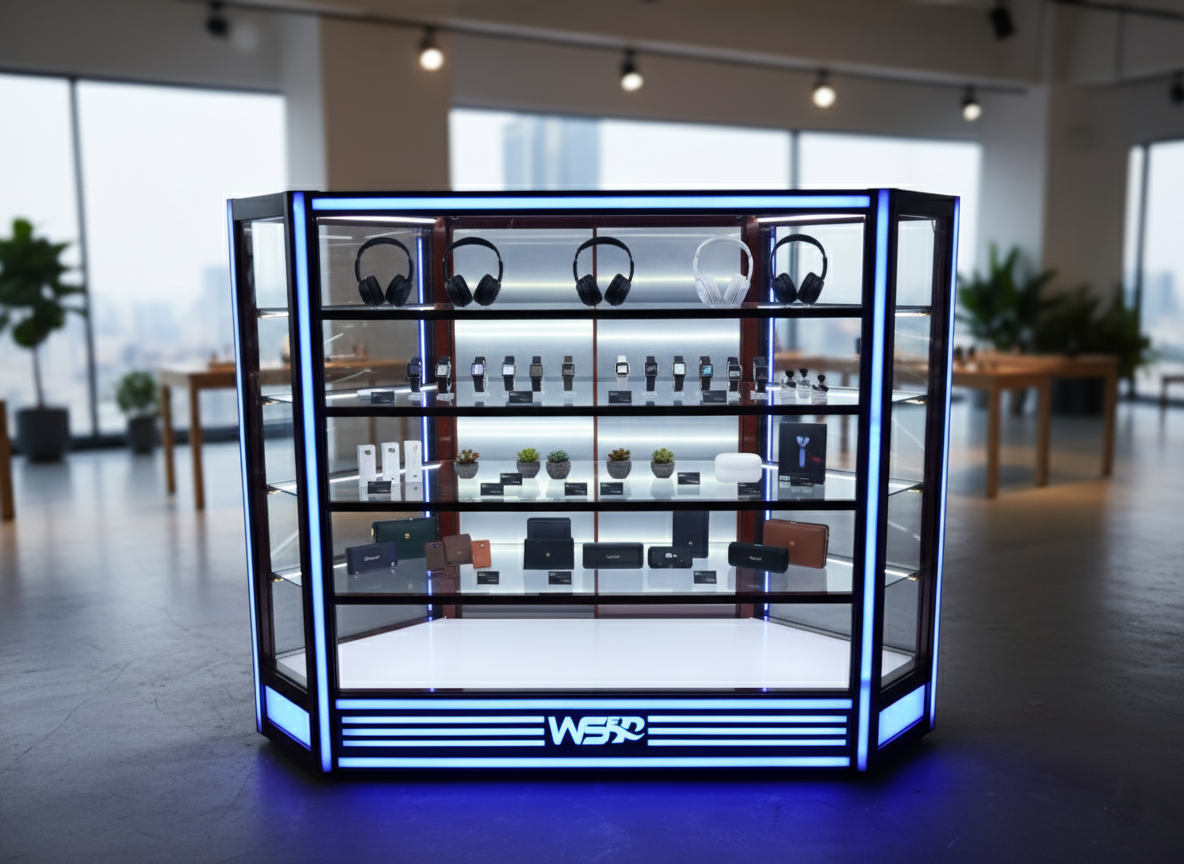 Showcase Corner LED Sinc Music Black Showcase Corner LED Sinc Music Black