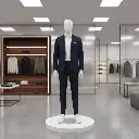 Men Glossy White Standing Pose Mannequin.webp