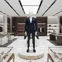 Men Glossy White Standing Pose Mannequin 2.webp