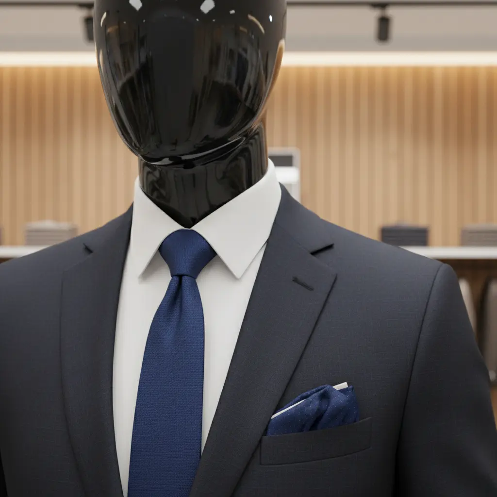 Men Glossy Black Standing Pose Mannequin 3.webp