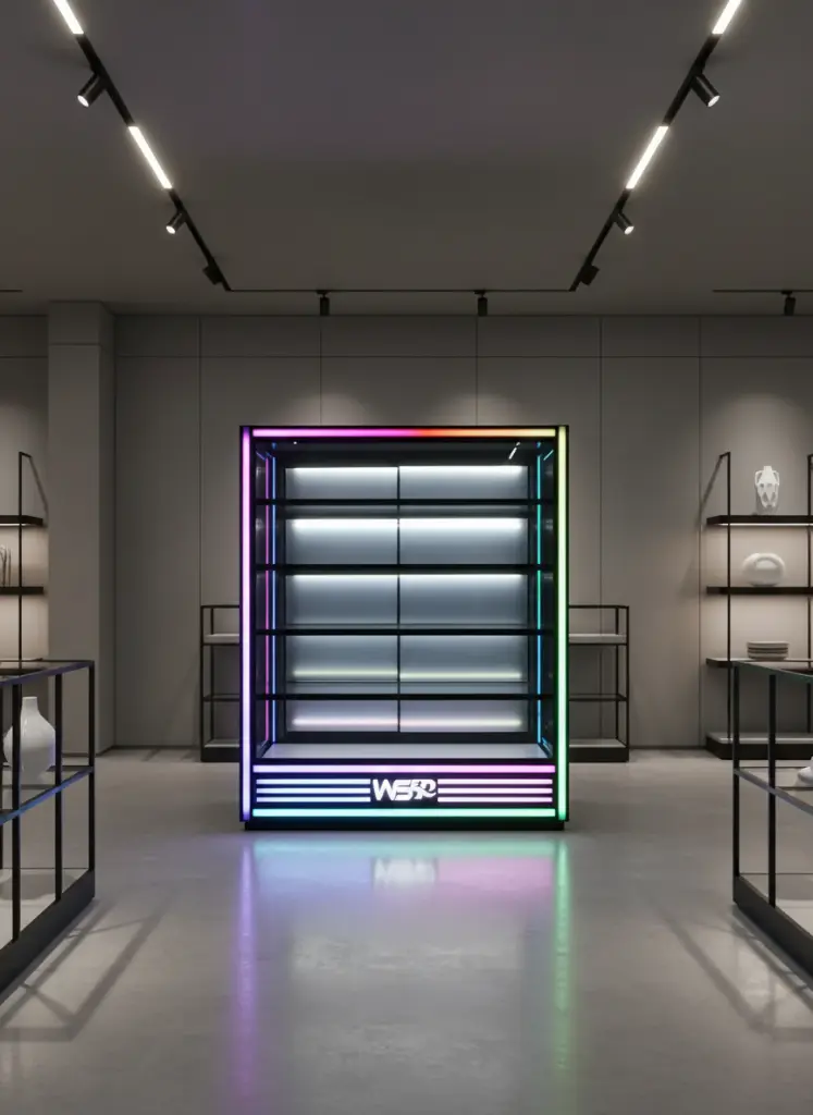 3FT Showcase with Neon Light Sync Musicshowroom.webp