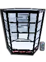 3 Feet Corner Showcase with Neon Light Sync Music