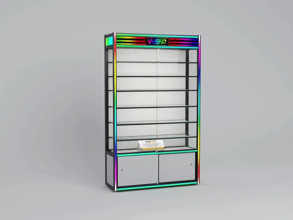 Showcase 4x7ft With Neon & Music Light