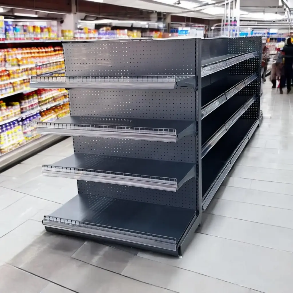 Metal Aisle Gondola 4 layers (black)