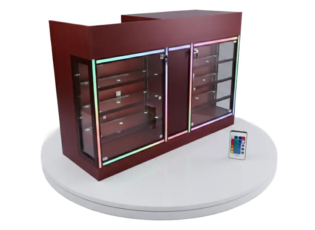 5ft Counter Showcase with Neon Light Sync Music