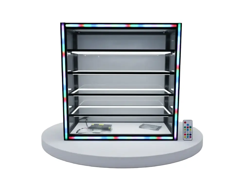 3ft/3ft Countertop Showcase with Neon Light Sync Music