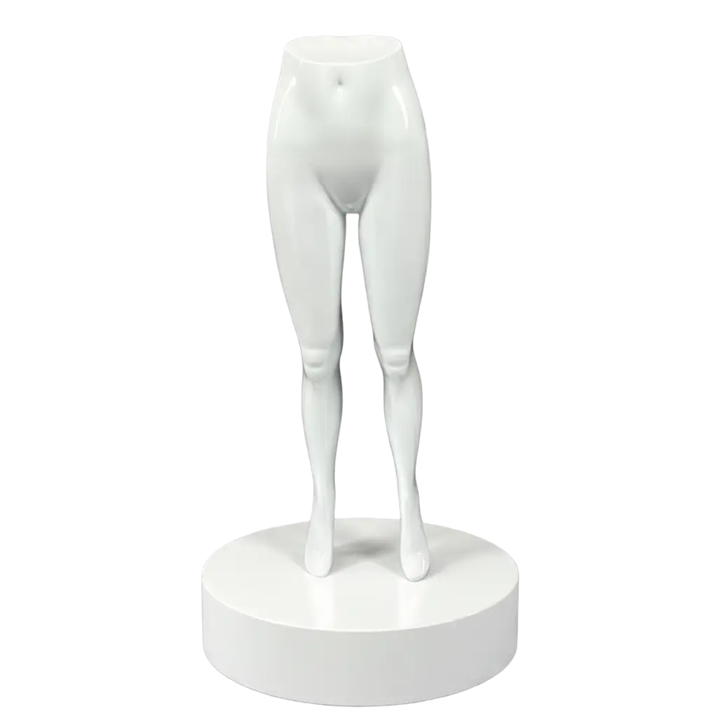 Women Legs Glossy White Mannequin