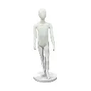 Boy Glossy White Walking Pose Mannequin
