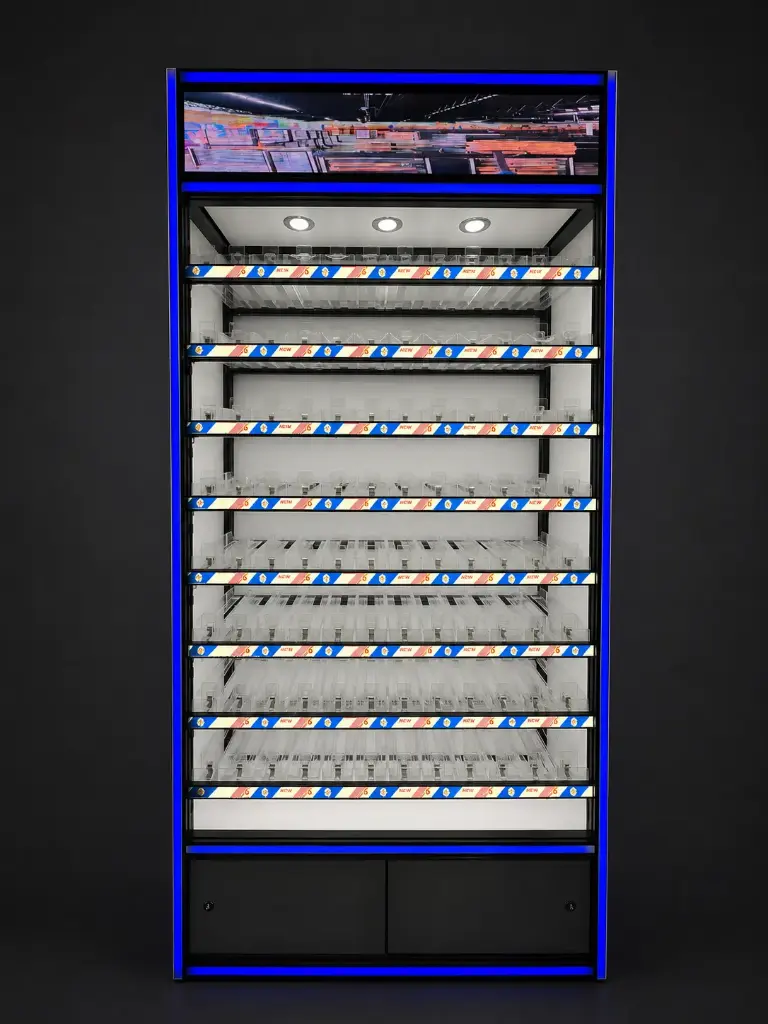 Fully Custom Standing Cigarette Display with LED