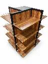 4-Sided Gondola Shelving Display