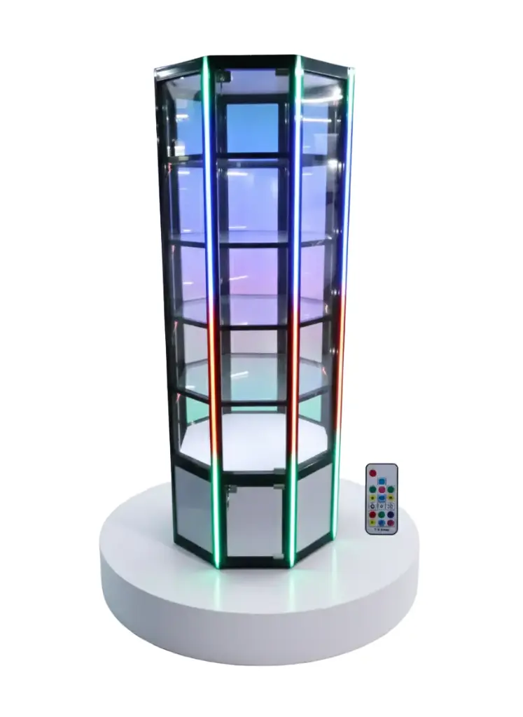 Hexagon Tower with Neon Light Sync Music Showcase