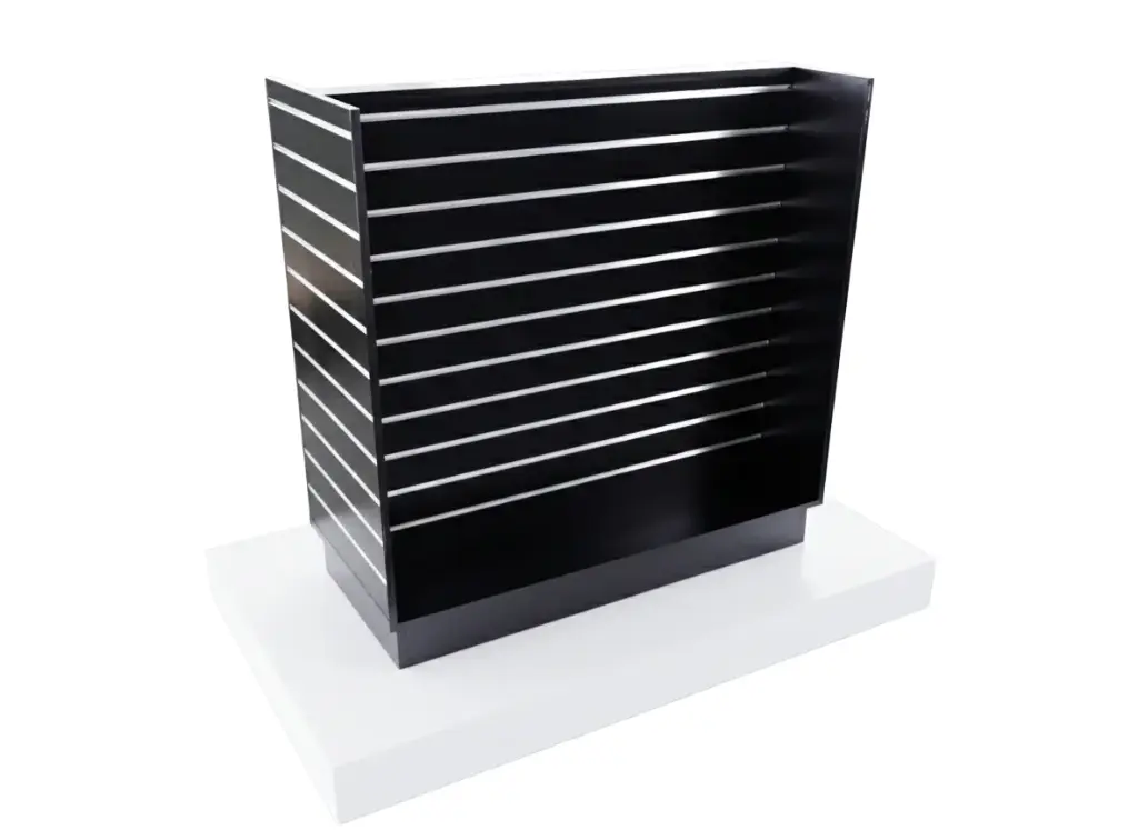 Slat wall cabinet
