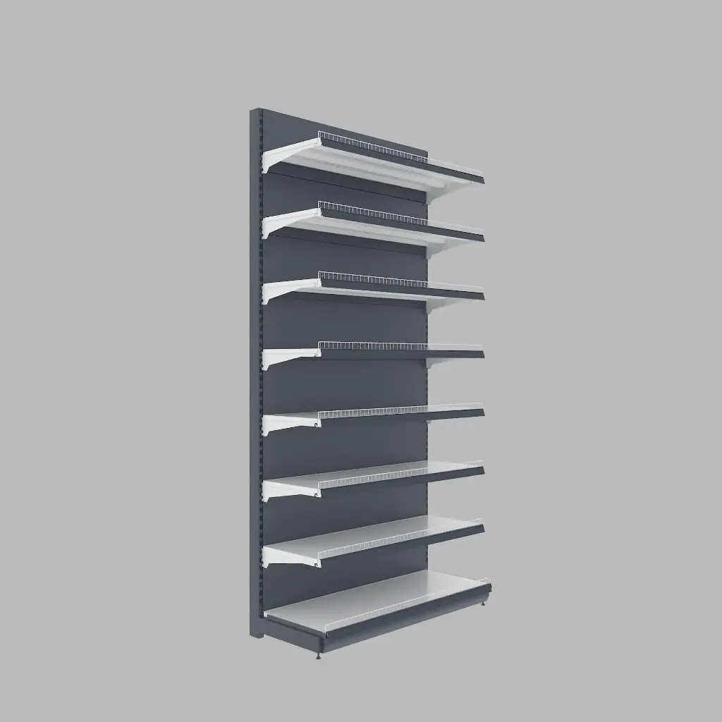 Metal wall shelve 4x8 ft 8 shelves