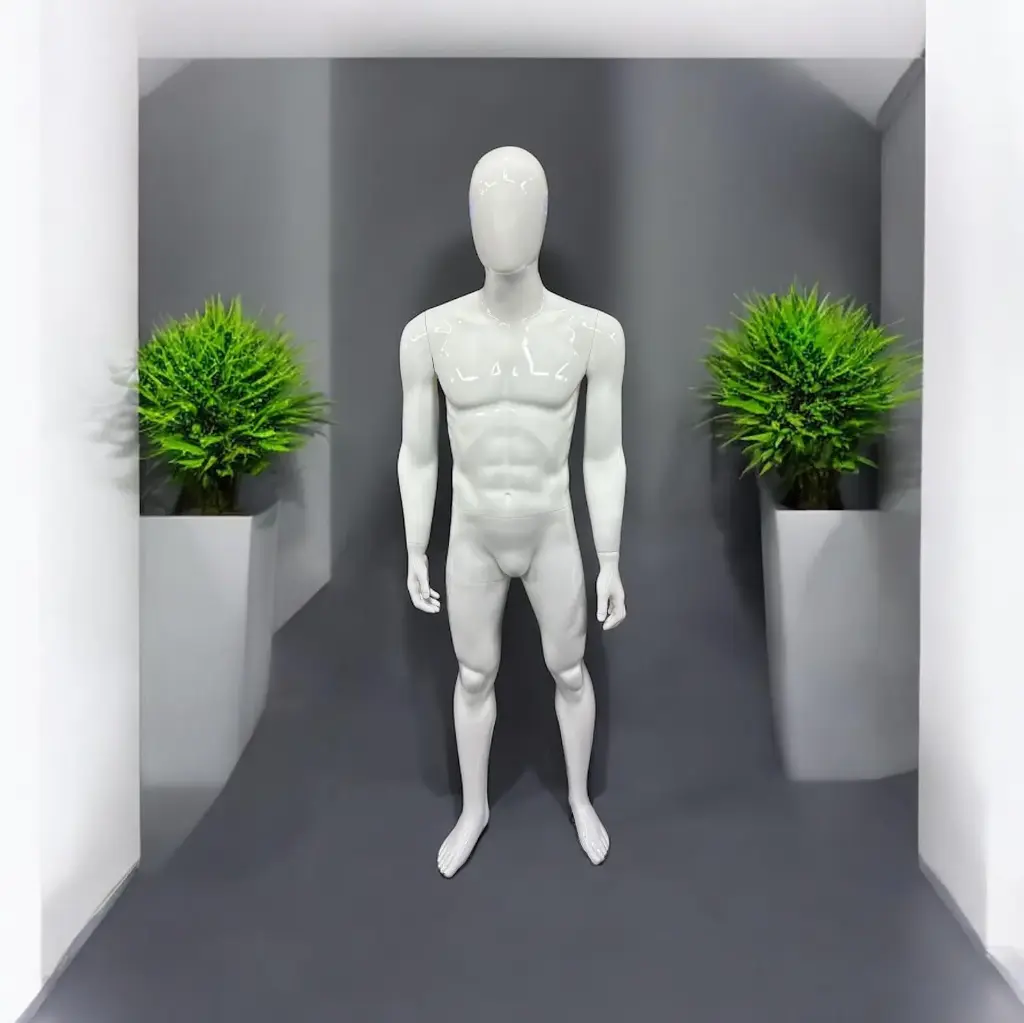 Mannequin man standing straight