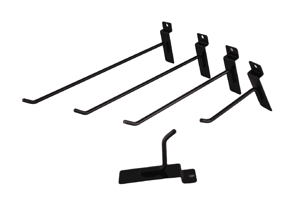 Metal slat wall hook