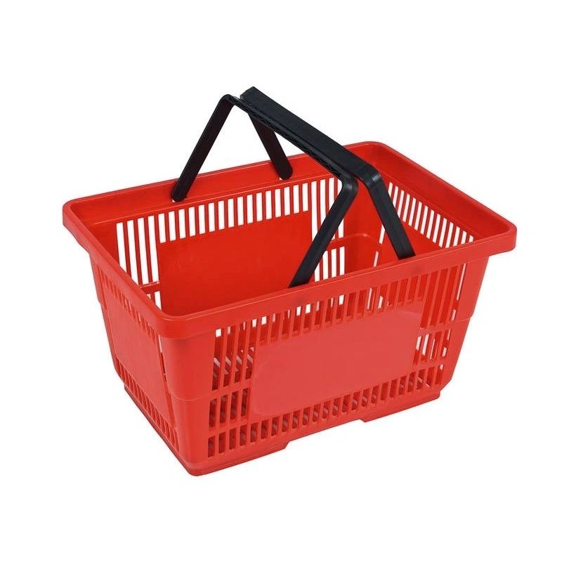 Red basket without wheels