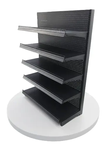 Metal Wall Shelf 5 Layers 4x5 Black