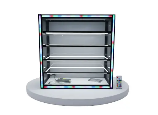 3ft/3ft Countertop Showcase with Neon Light Sync Music