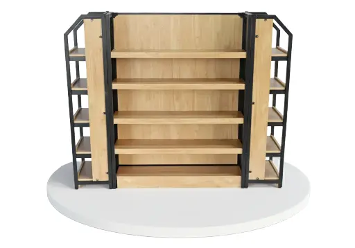 Maple Wood Gondola Set 76wx64hx27d 