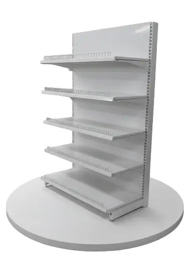 Metal Wall Shelf 5 Layers 4x5 White