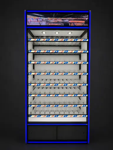 Fully Custom Standing Cigarette Display with LED