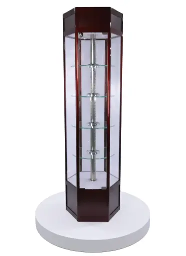 [6FT-JWL-SHW1_SPNR] 6ft Jewelry showcase with motor spinner