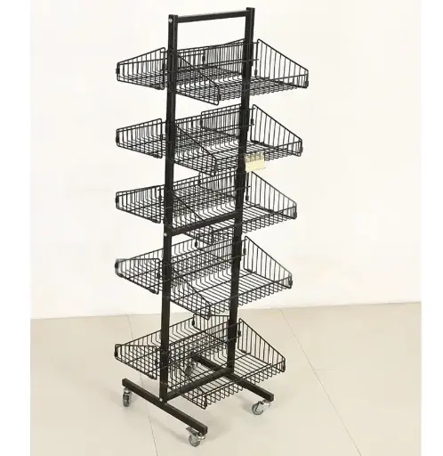 [DSP-RCK] Metal grocery display two sides