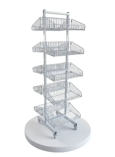 [DSP-RCK] Metal grocery display two sides