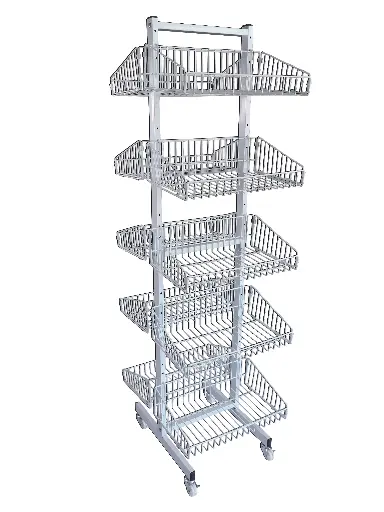 [DSP-RCK] Metal grocery display two sides