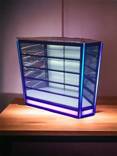 4FT Showcase corner with Neon lights