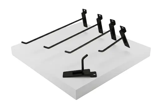 Metal slat wall hook