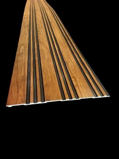 [INT-WADE-0094] Panel Wall Decor (wood and black)